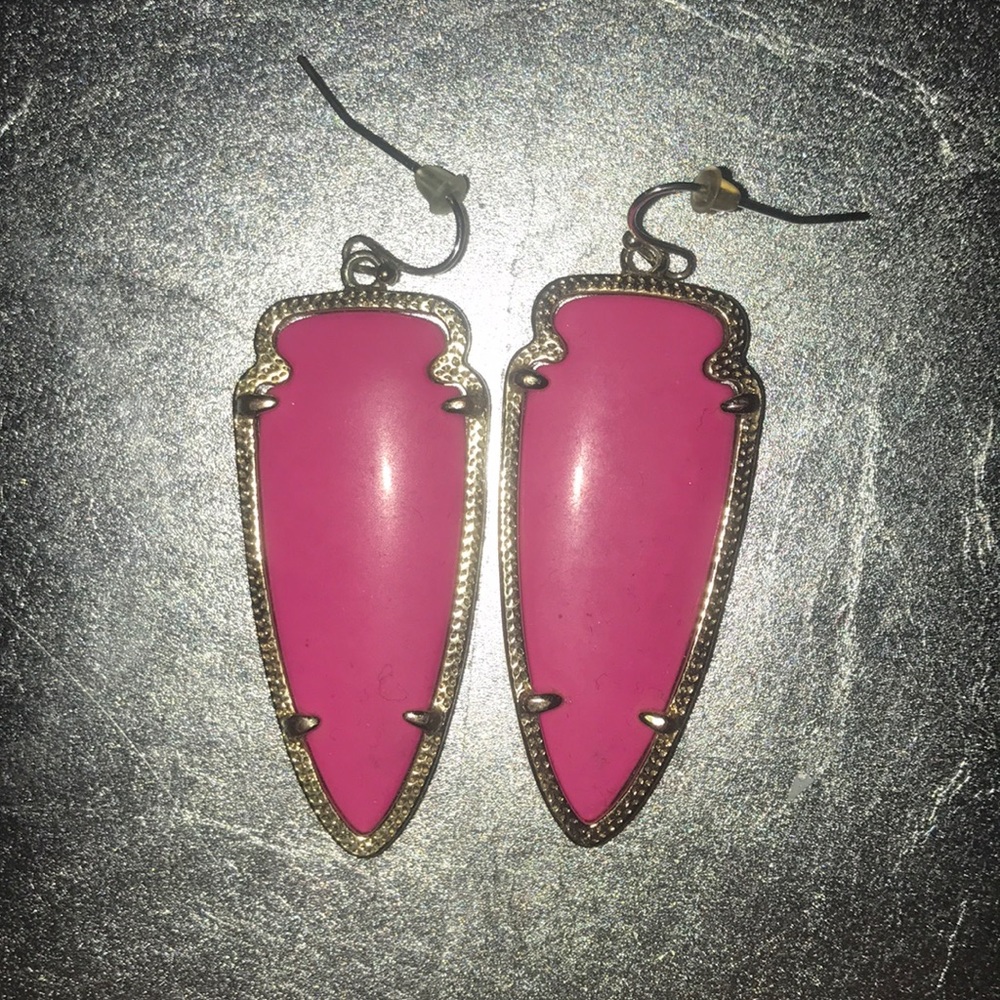Kendra Scott Skylar Hot Pink Earrings